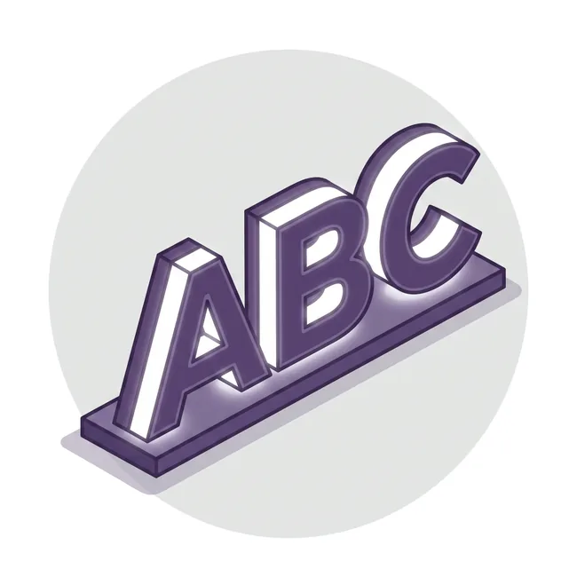 3D-Leuchtbuchstaben